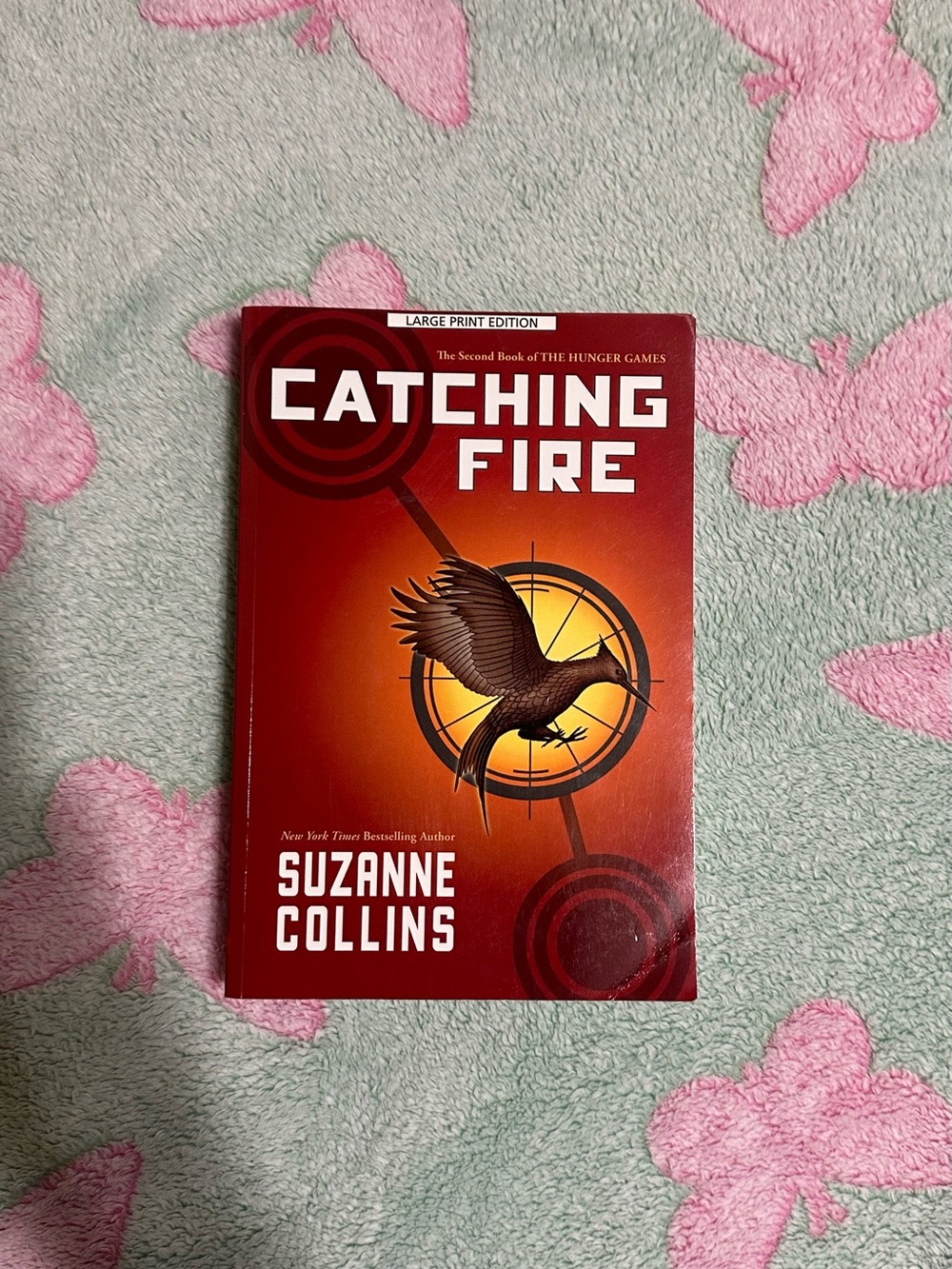 The Hunger Games: Catching Fire large print edition book.